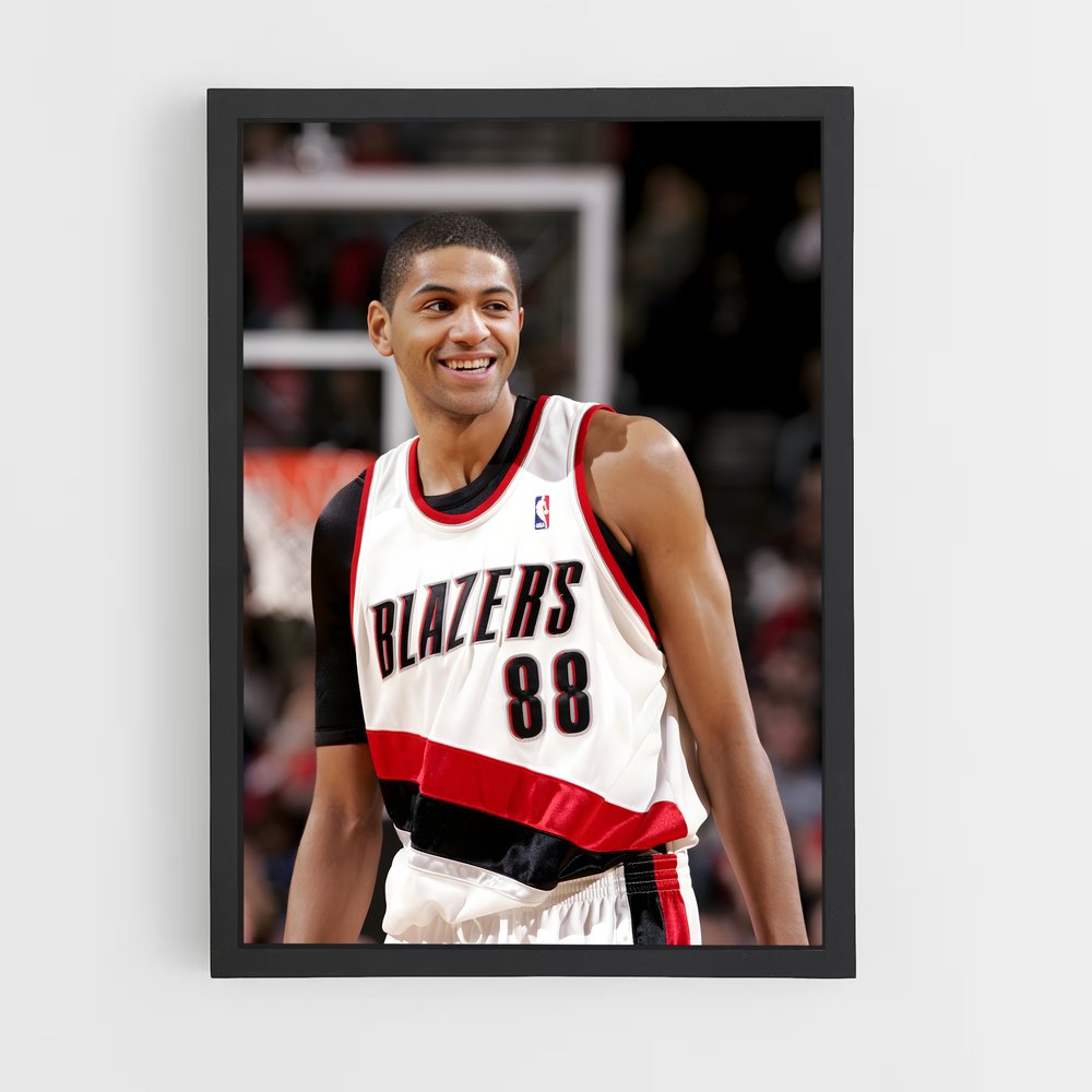 Poster Nicolas de batum – affiche Basketball (vue 2)